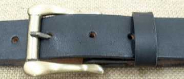 Rindsledergürtel 28mm schwarz