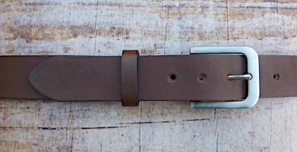Edelstahl Gürtelschnalle/Schliesse silberfarben 40mm am Gürtel