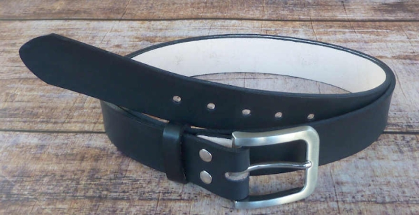 Spezial Rindsledergürtel schwarz