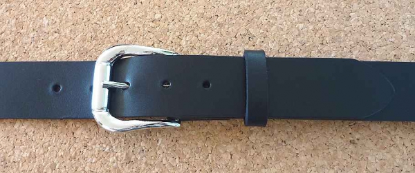 Rindsledergürtel schwarz