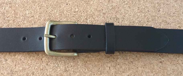 Rindsledergürtel schwarz