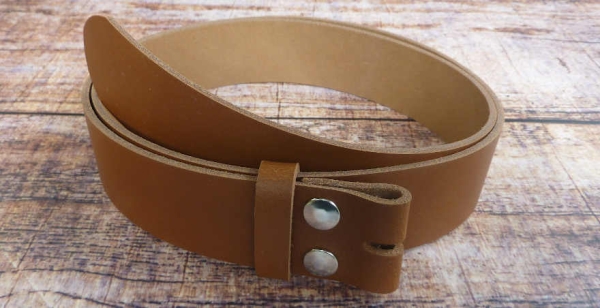 Spaltleder Wechselgürtel cognac