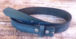 Ledergürtel ohne Schnalle  Büffelleder Wechselgürtel blau-marmoriert 33 mm