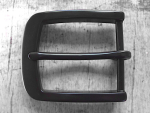 Edelstahl Gürtelschnalle/Schliesse mattschwarz 40mm